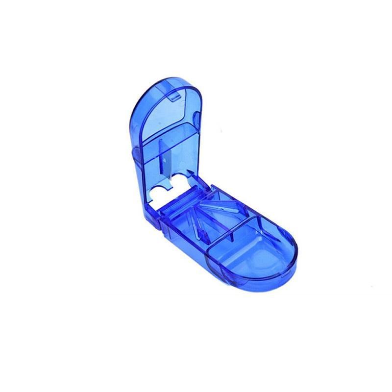 Portable Pill dispenser Storage Box Blue 1Pack