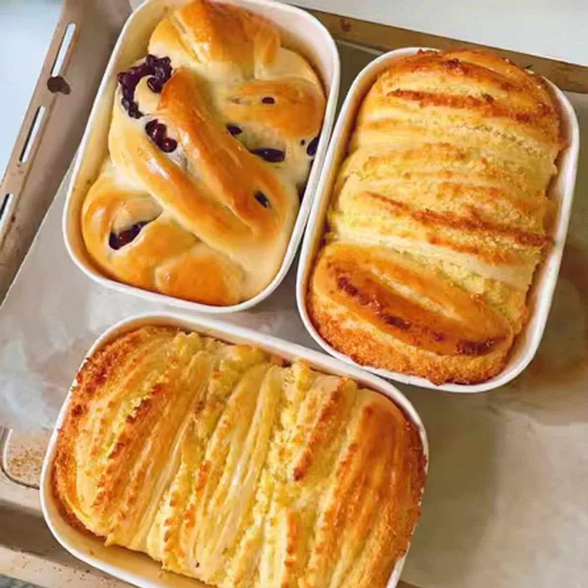 Disposable Resistant Paper Bread Box 100PCS