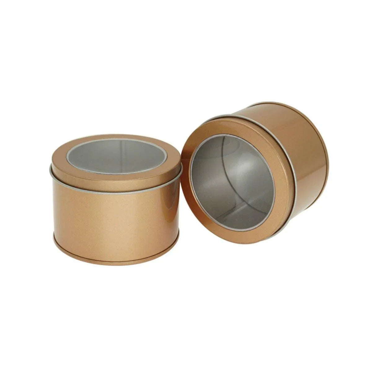 Window Cake Iron Box Gold 10PCS