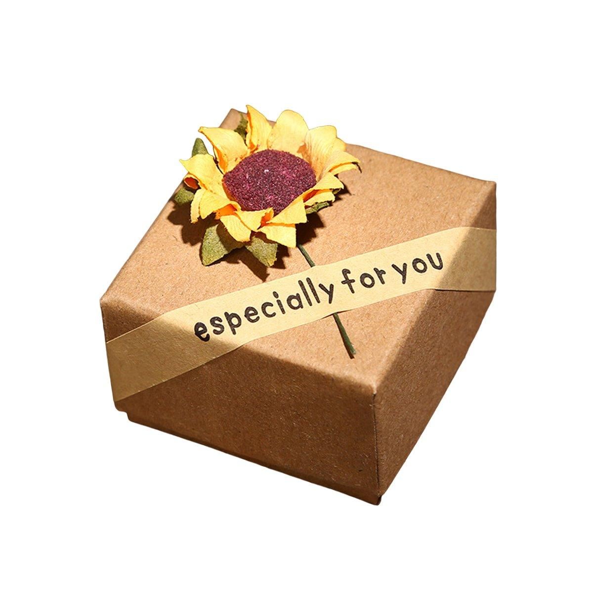 Kraft Paper Jewelry Gift Boxes 50PCS