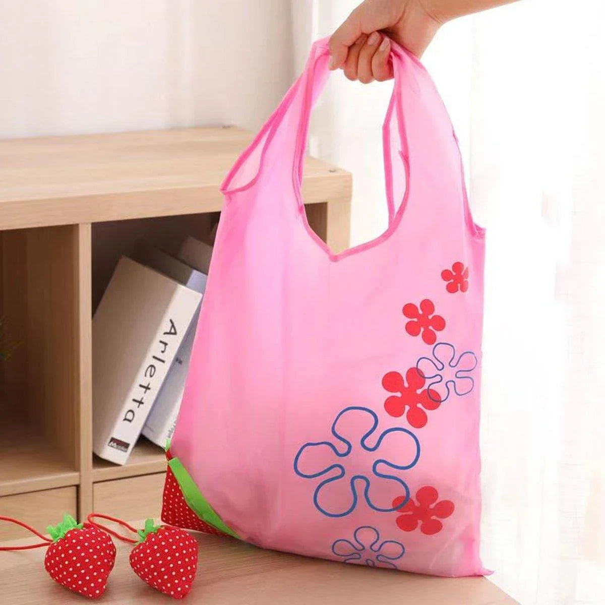 Polyester Reusable Grocery Bags Eco-Friendly 5PCS