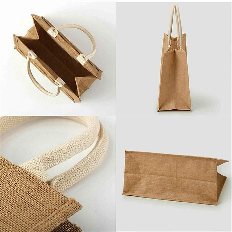 Linen Handbag Gift Shopping Bag 10PCS