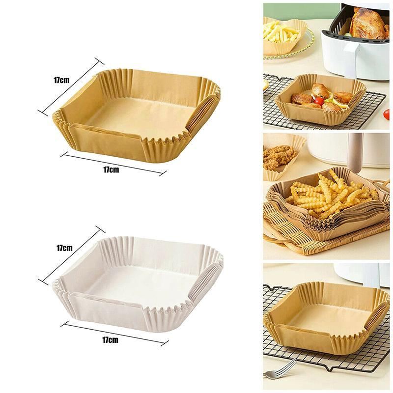 50-200PCS Disposable Square Air Fryer Paper