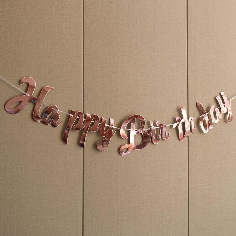 Happy Birthday Banner Party Decorations 3Colors 1PC