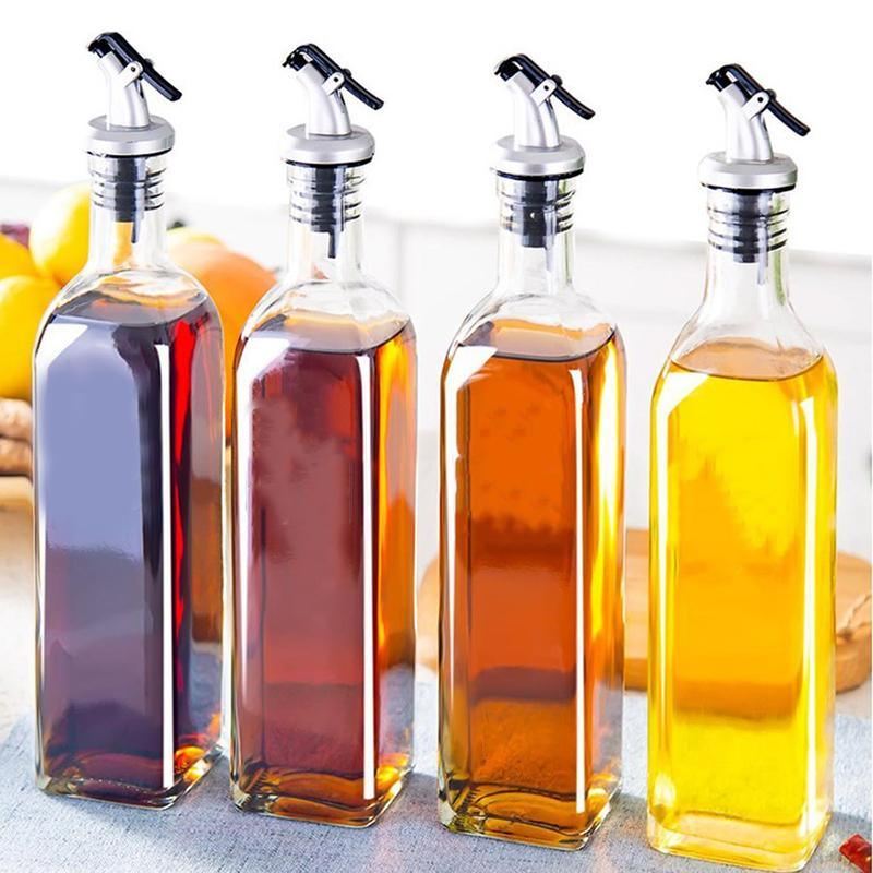 250/500ml Olive Oil Vinegar Dispenser Glass Bottle Kitchen Tools Cooking 1-2PCS