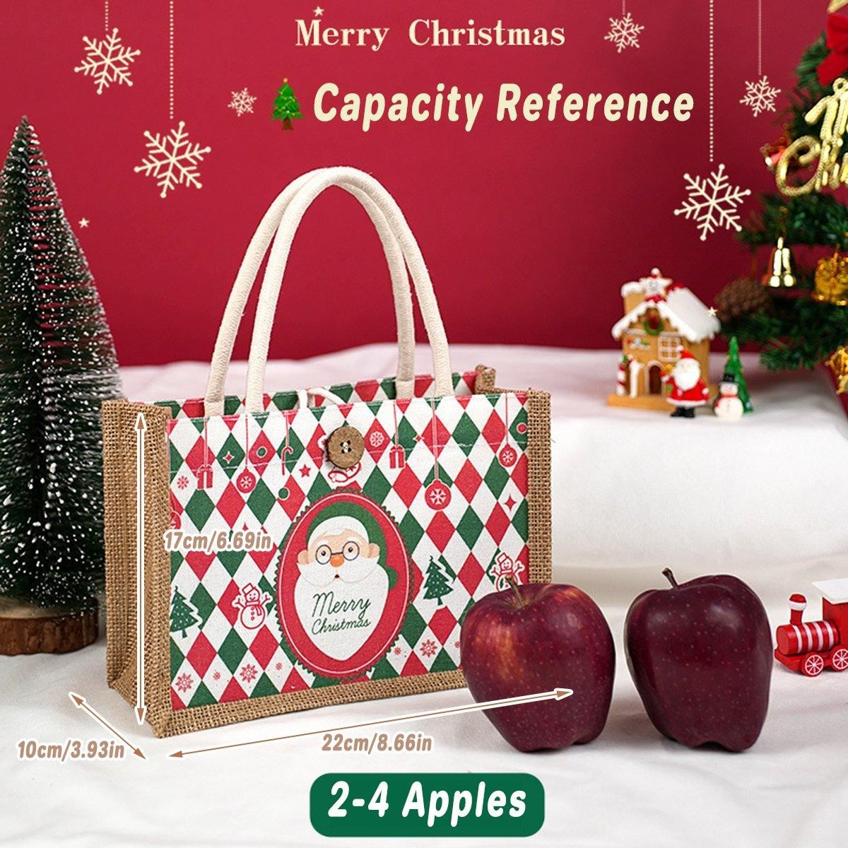 Christmas Santa Claus Gift Bag Apple Packaging Bag 1PCS