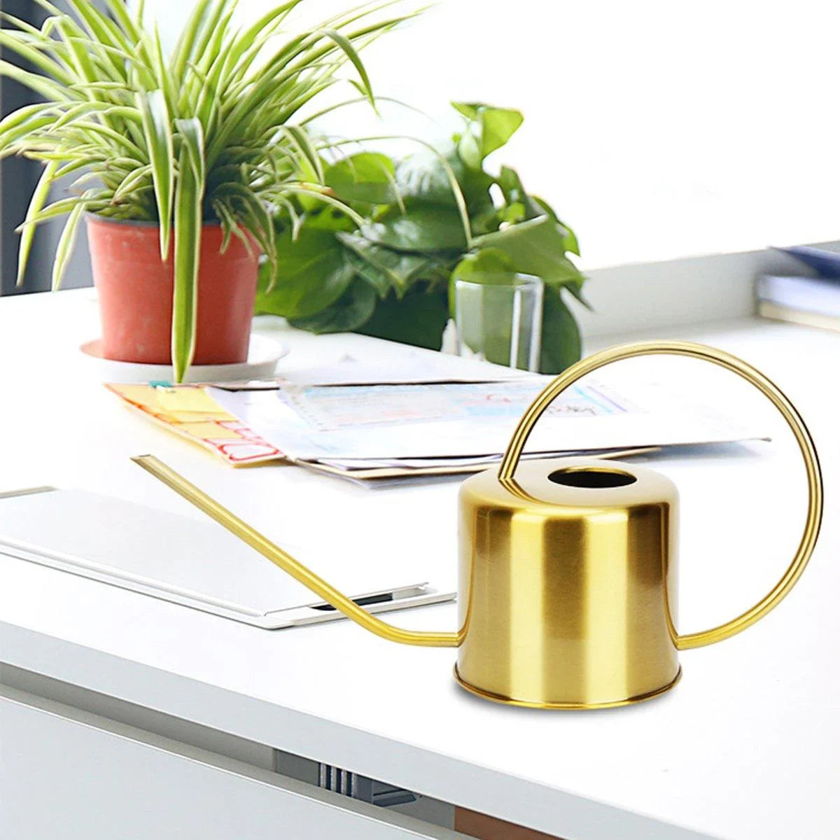 Indoor and Garden Plants Metal Retro Watering Can 6 Colors 1PC