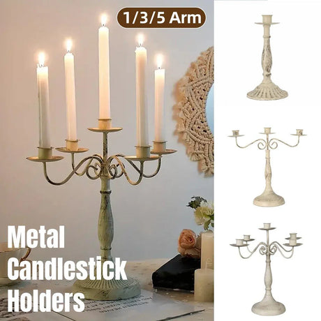Metal Candlestick Holder 1PC