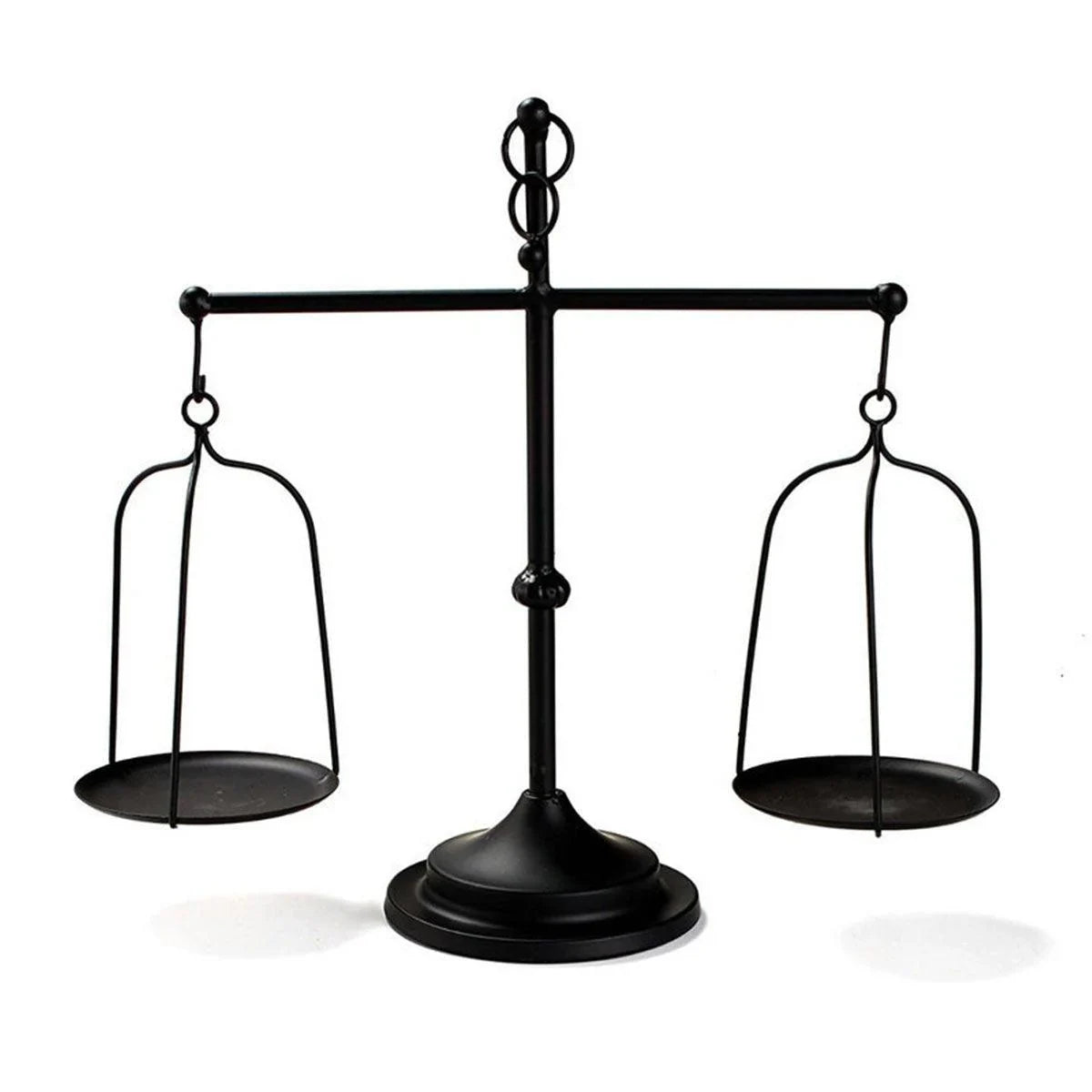 Black iron Balance Scale Candlestick 1PC