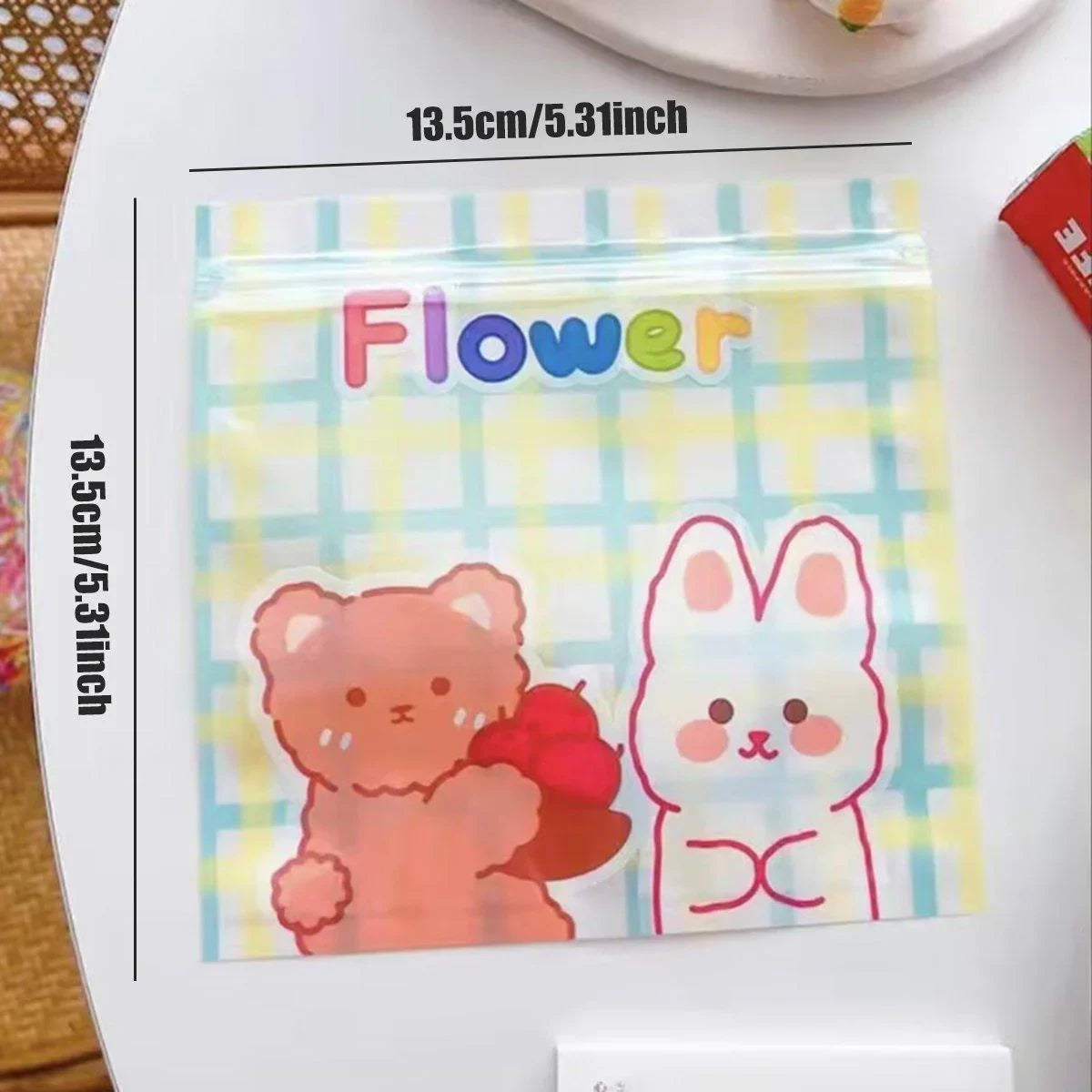 These cute cartoon Ziplock bags are perfect for keeping your snacks, candies, and cookies fresh and secure.