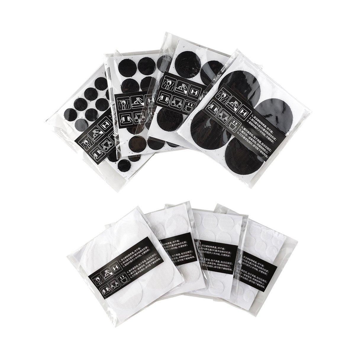 Nylon Adhesive Hook and Loop Stickers 4-108Packs
