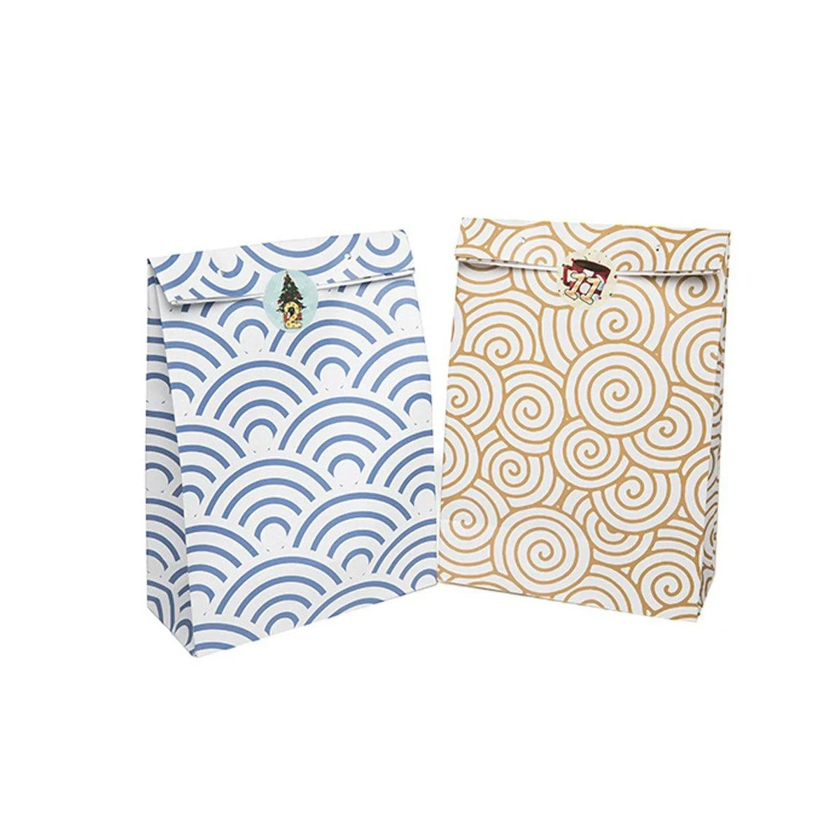 Kraft Paper Cakes Cookies Party Favor Bags White 40PCS