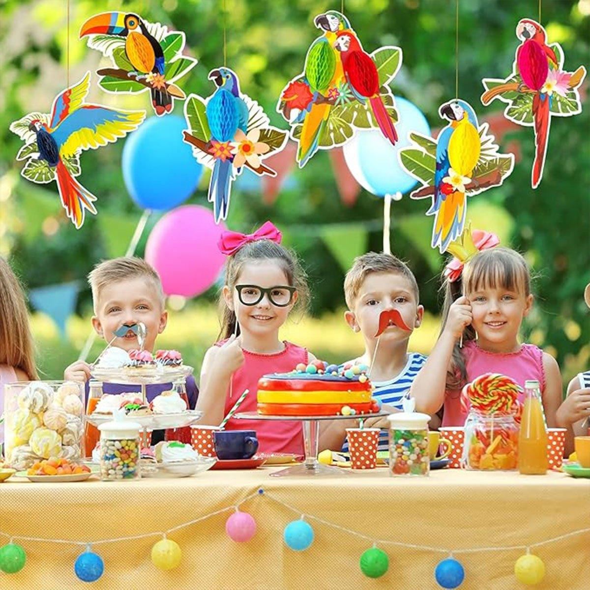 6/9/12pcs Parrot Charm Party Decoration