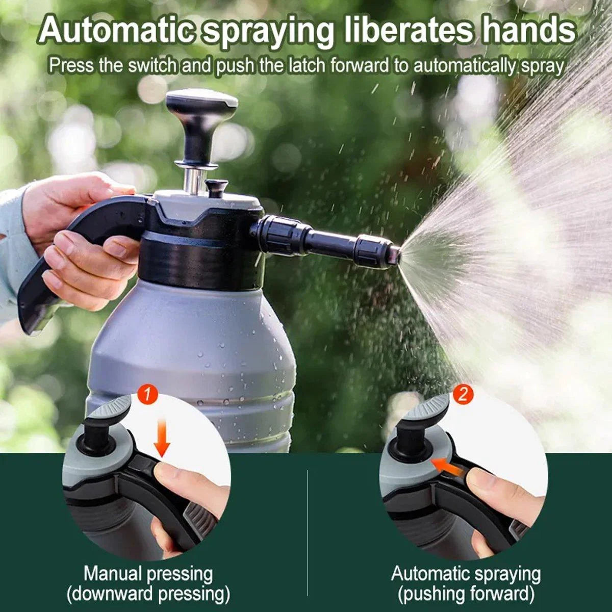 Durable Plastic Adjustable Watering Spray Bottles 2 Colors 1PC