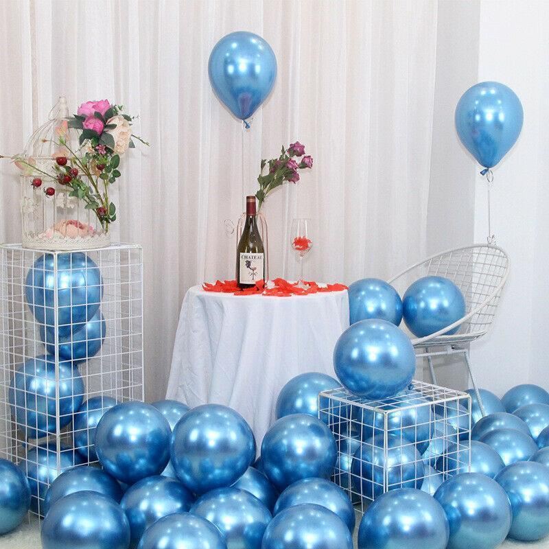 50PCS Chrome Metallic Balloon Helium