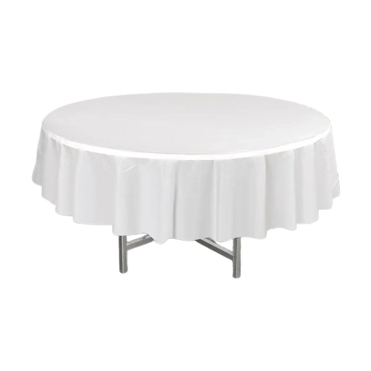 Disposable Solid Color Round Tablecloth 10PCS