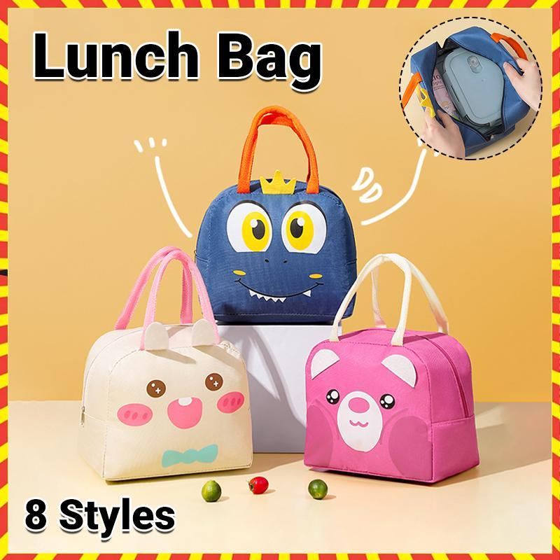 Portable Insulated Thermal Cooler Lunch Box 8Styles 1PC