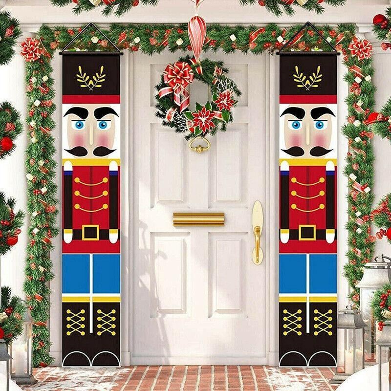 Door Banner Couplet Christmas Decoration 4Styles 1 Pair