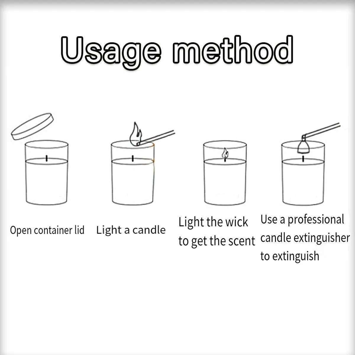 Glass Aromatherapy Candles 2PCS