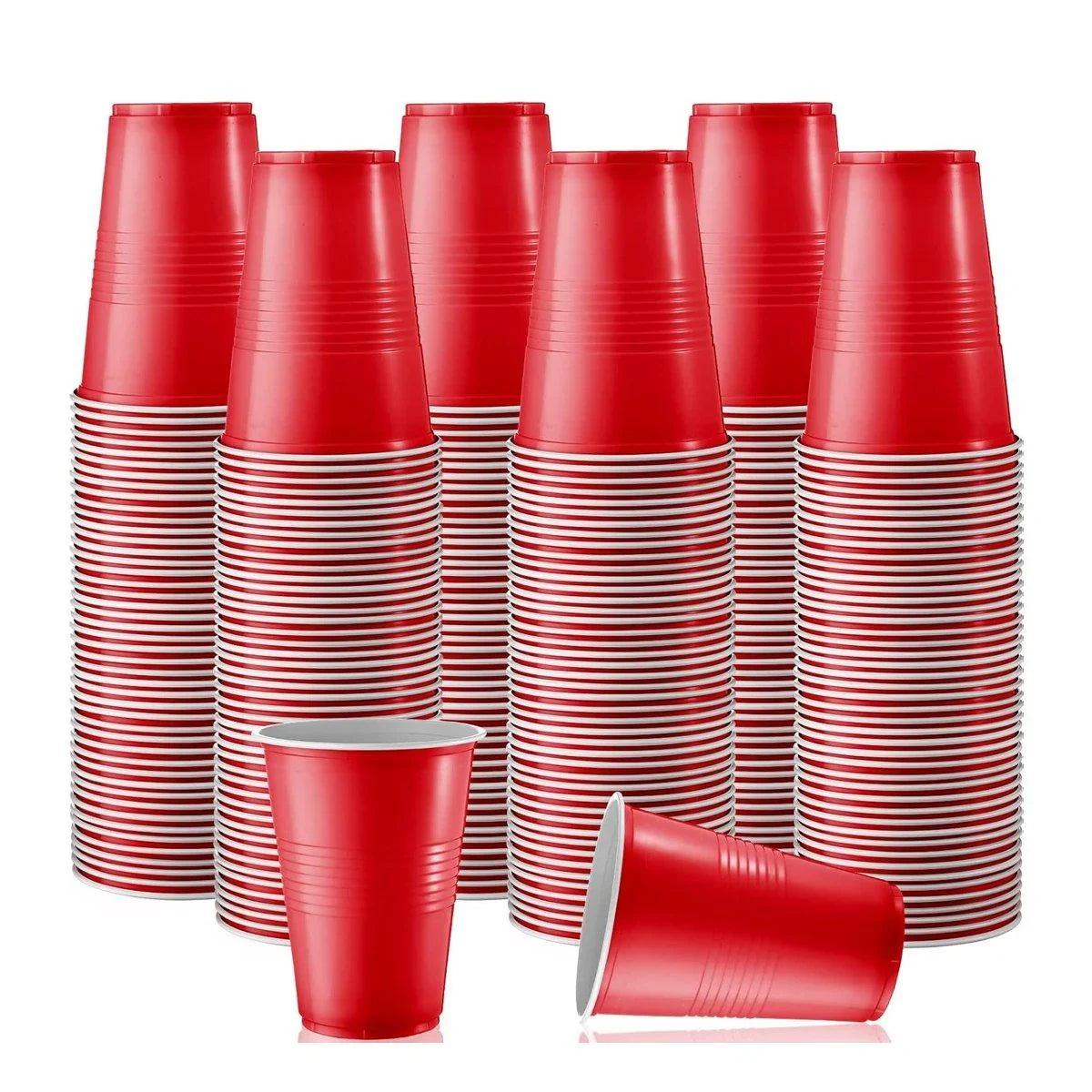 Reusable Red Plastic Party Cups 50PCS