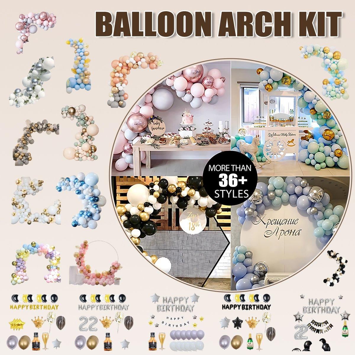 Macaron Balloon Arch Kit Party Decor Various 96-195PCS