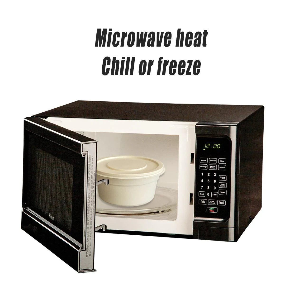 50pcs Degradable Corn Starch Box Food Container