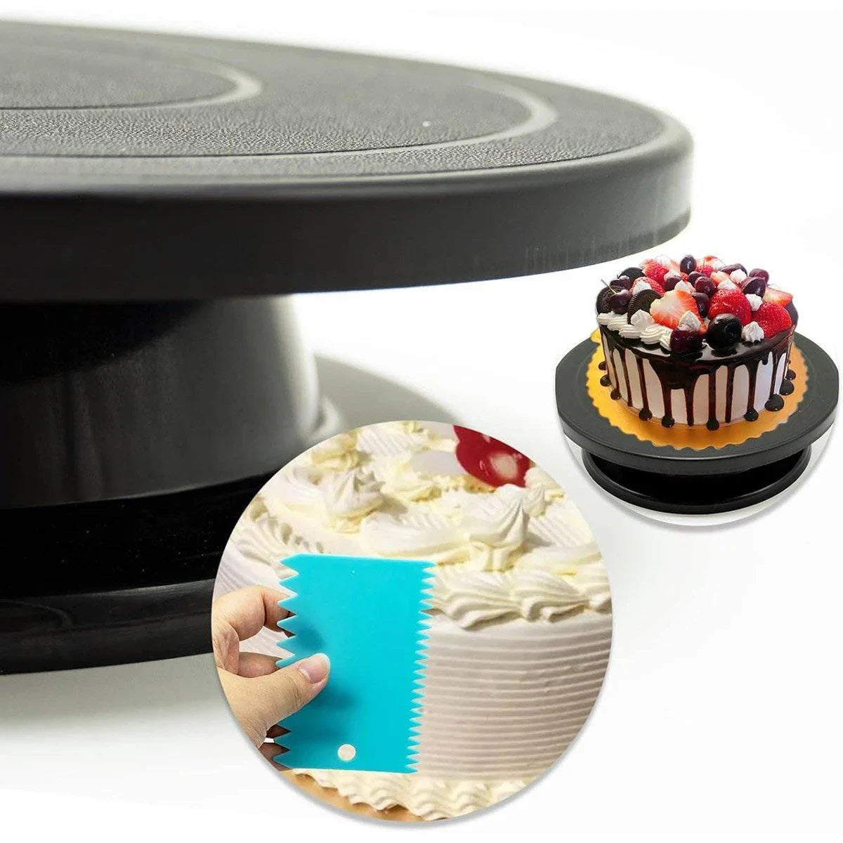 Rotating Cake Turntable Plastic Decorating Tools 1Pack