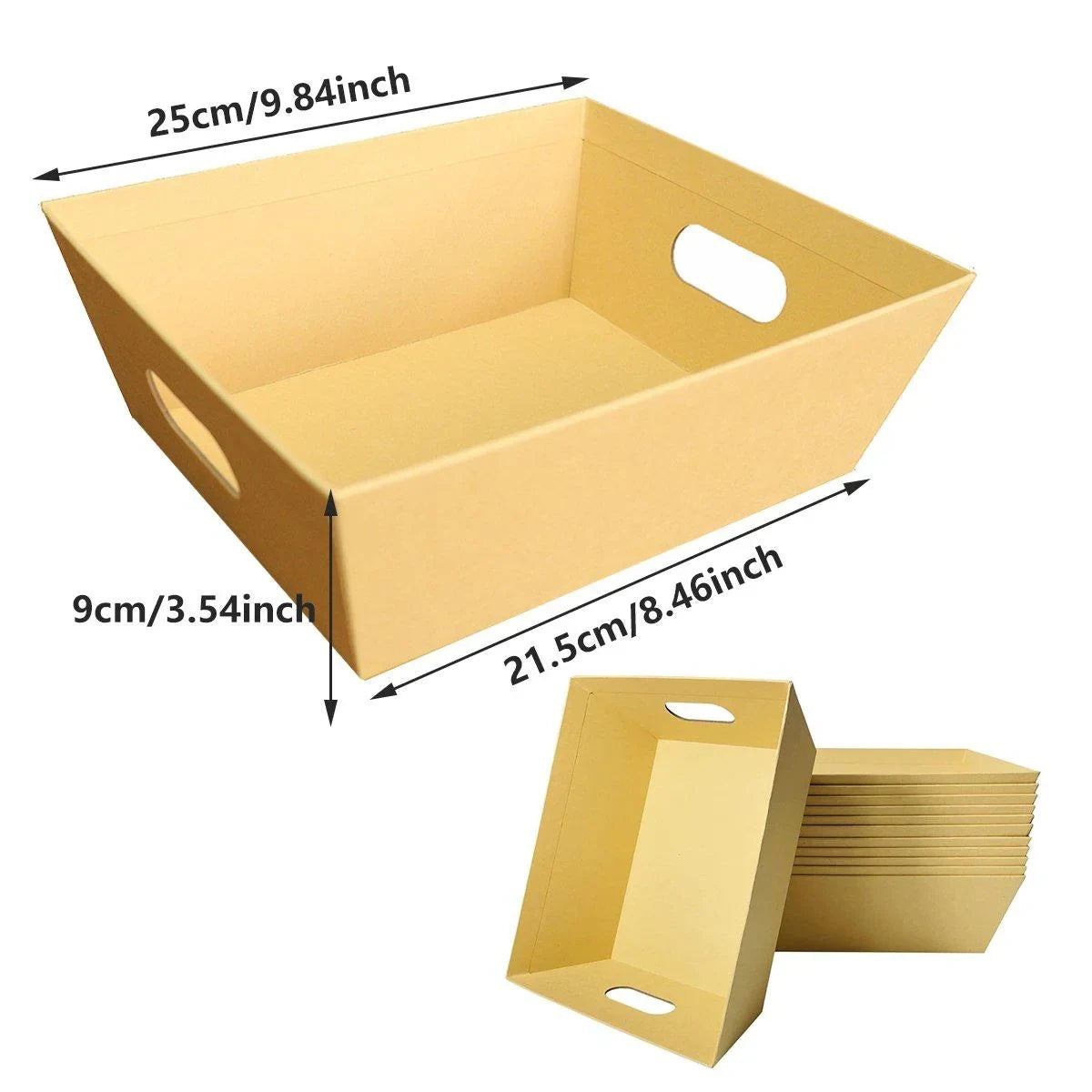 Gift Packaging Paper Basket High-Quality Cardboard 10PCS