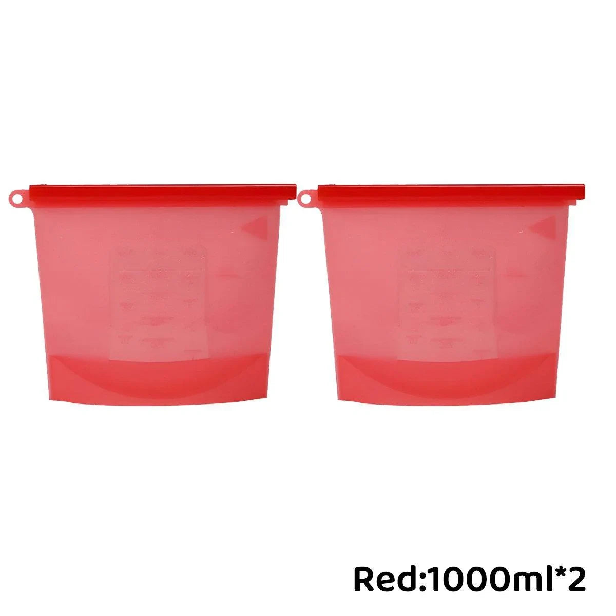 Reusable Silicone Food Storage Bags 500ml-1000ml