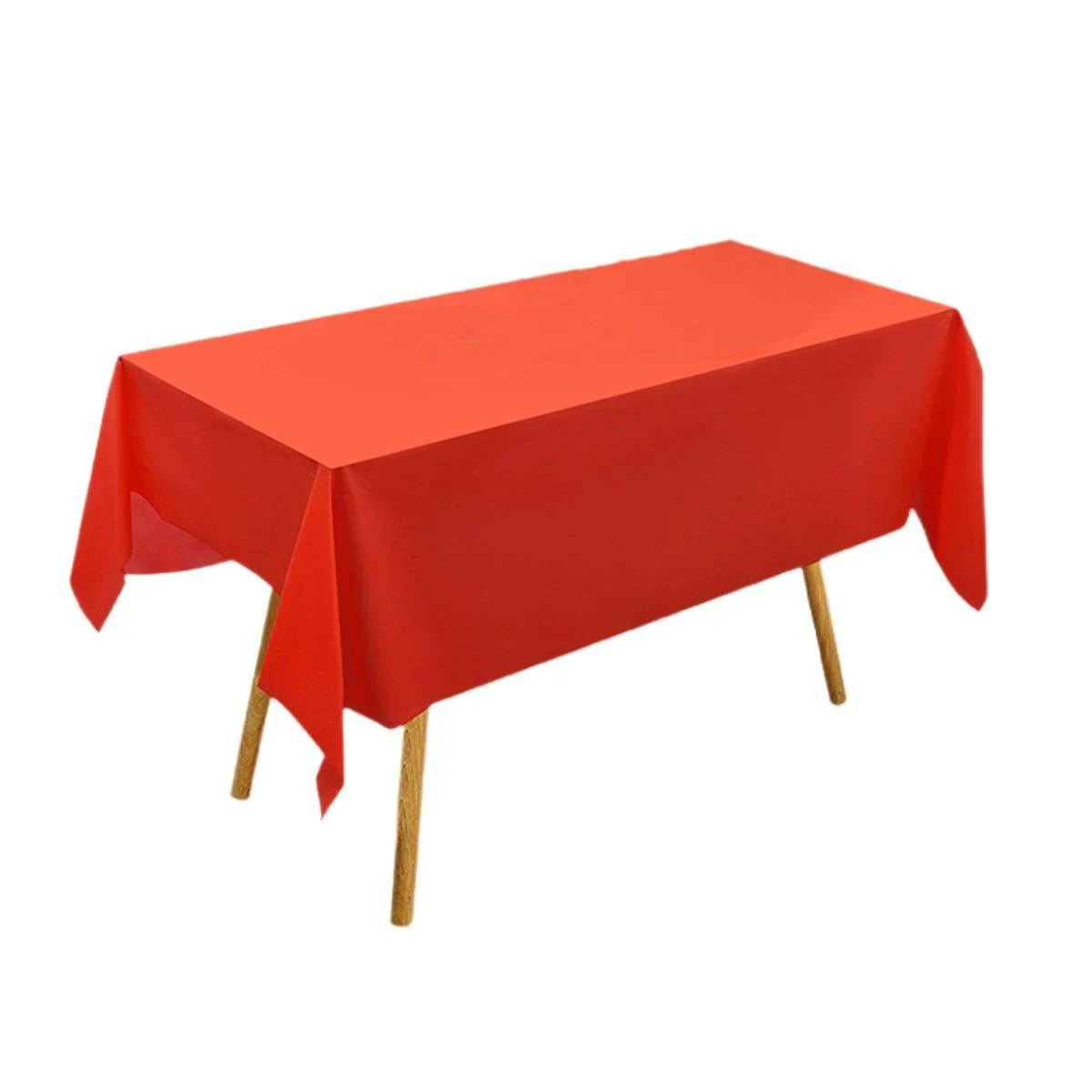 Disposable PEVA Tablecloth Solid Color 10PCS
