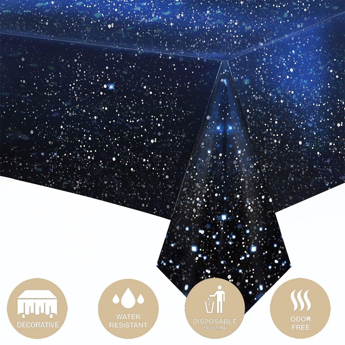 2PCS Disposable Plastic Tablecloth