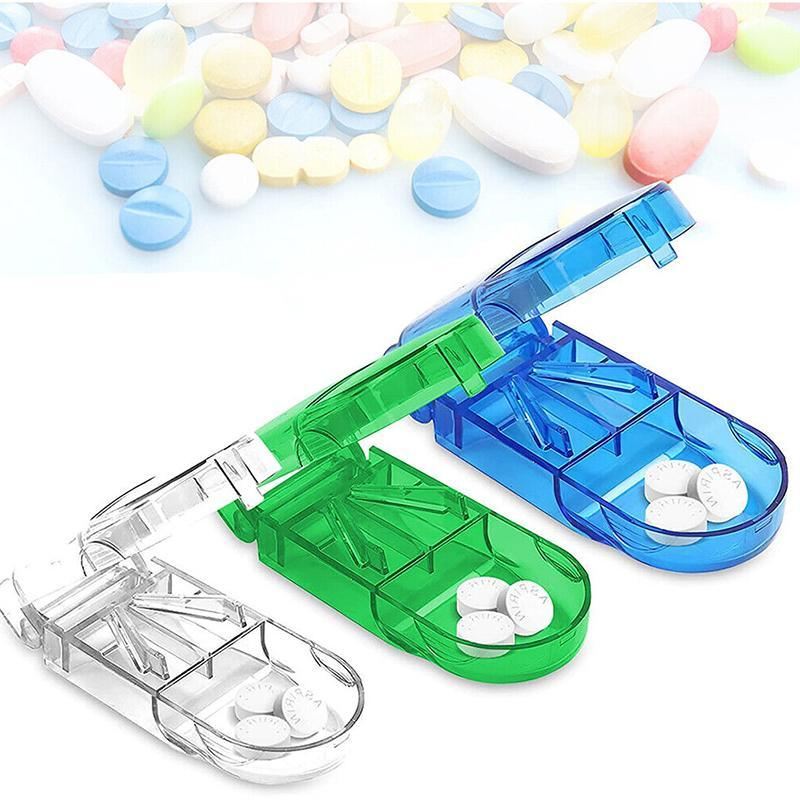 Portable Pill dispenser Storage Box Blue 1Pack