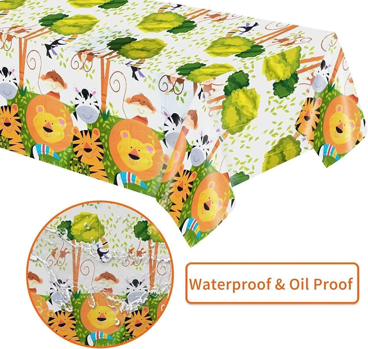 Oilproof Washable Plastic Tablecloth 1PC