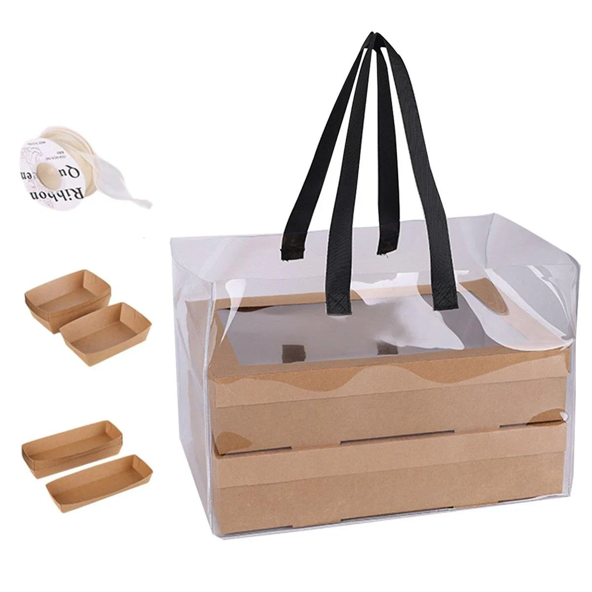 Grazing Boxes Kraft Paper with Clear Window 10PCS