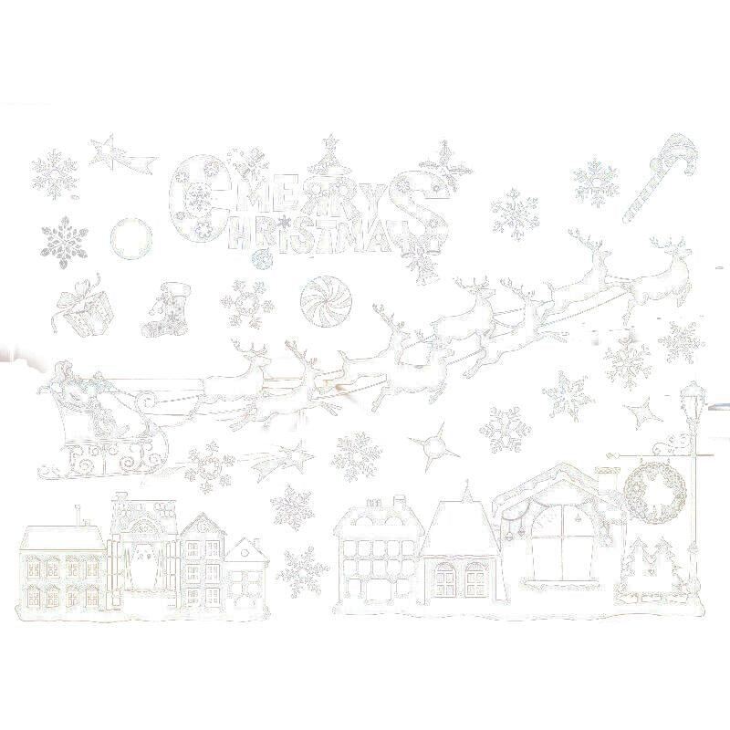 Christmas Window Stickers Wall Decal 1Pack