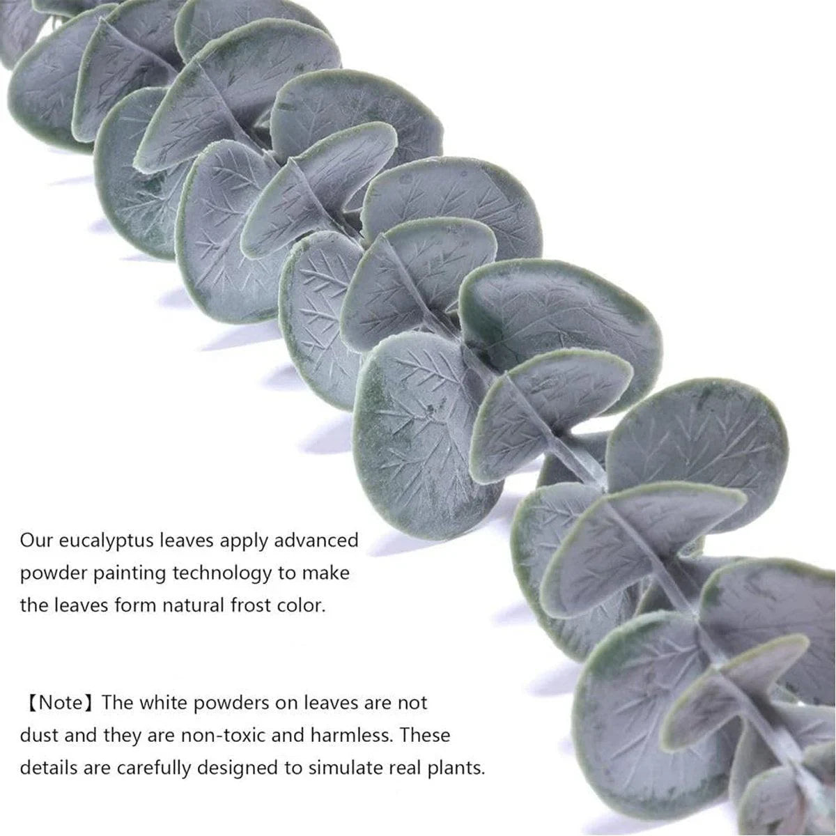 20PCS Eucalyptus Leaves Plastic