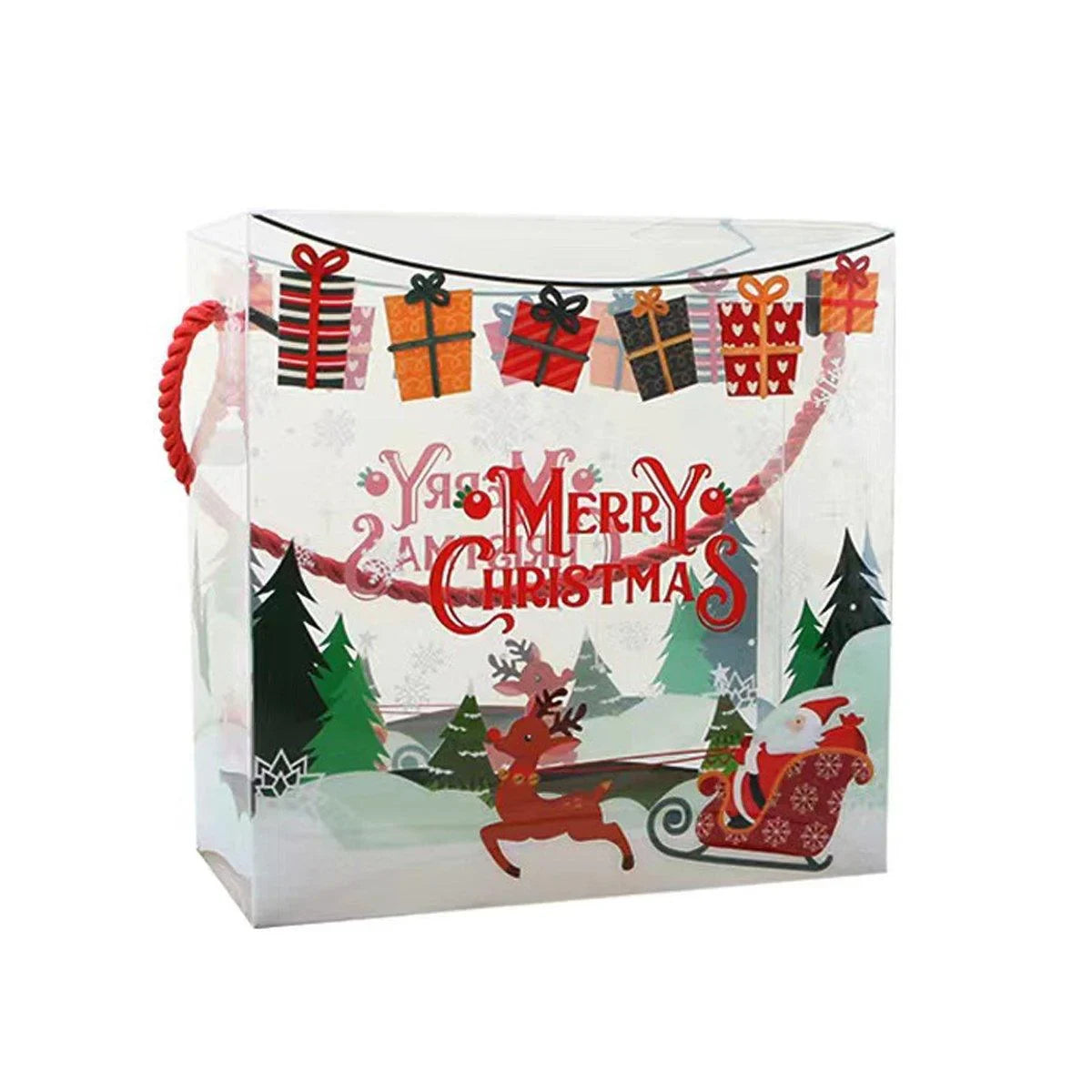 PET Plastic Candy Boxes with Handles Clear Display 20PCS