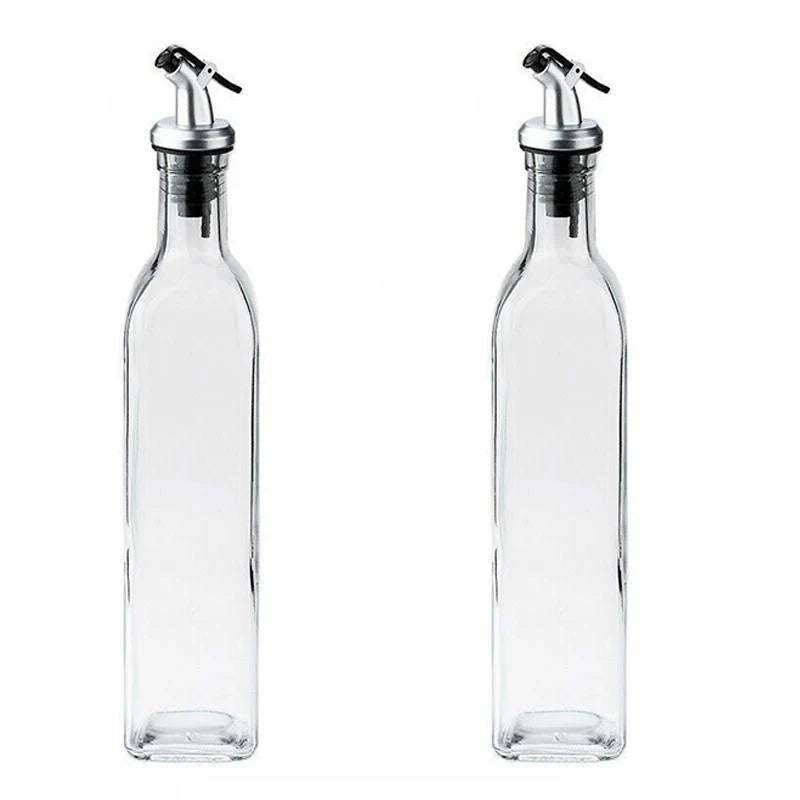250/500ml Olive Oil Vinegar Dispenser Glass Bottle Kitchen Tools Cooking 1-2PCS