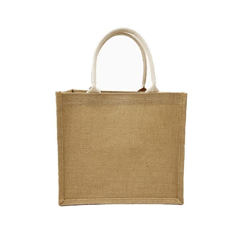 Linen Handbag Gift Shopping Bag 10PCS