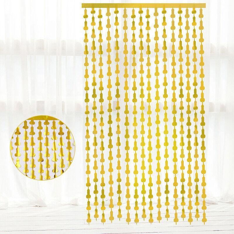 Willy Tinsel Curtain Metalic BackDrop 1PCS