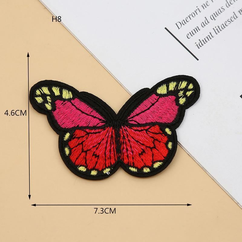 20PCS Colorful Butterfly Lace Embroidery Trims
