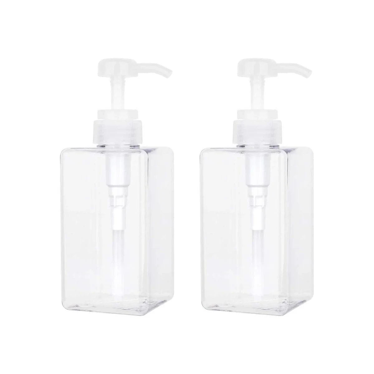 Square Refillable Bottles 2PCS