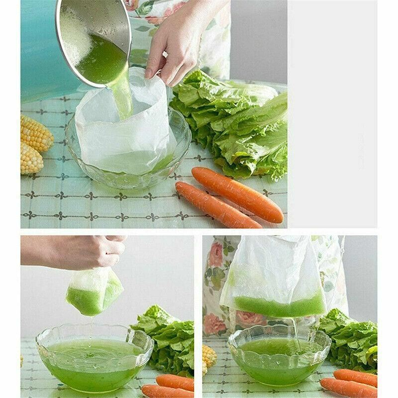 Reusable Nylon Fine Mesh Food Strainer Filter Bag 5-10PCS