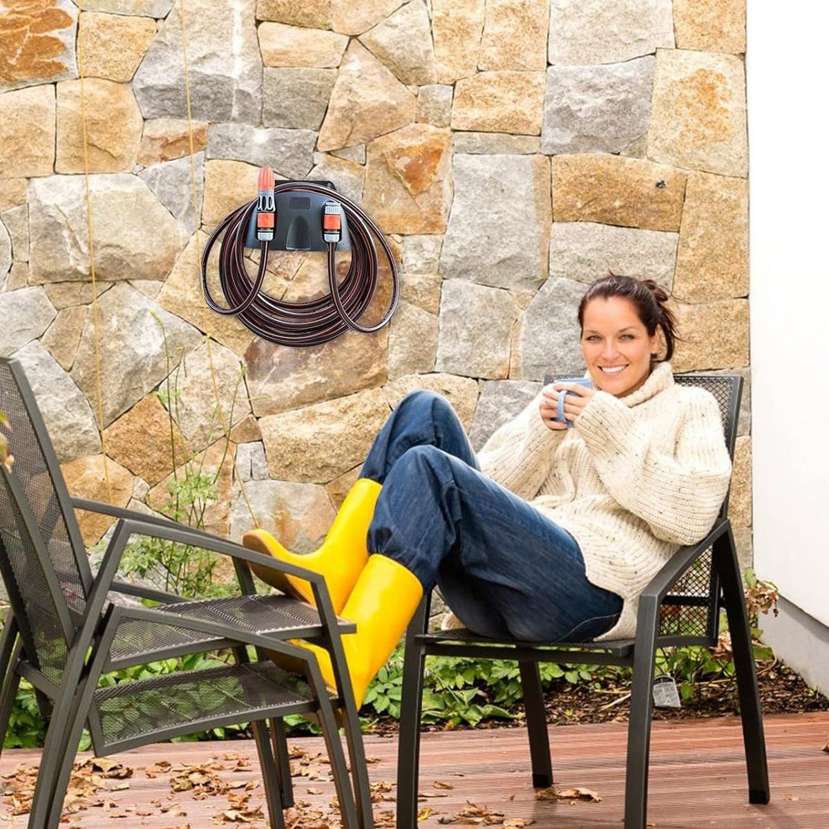 Wall Mounted Rack Garden Hose Rack 3PCS