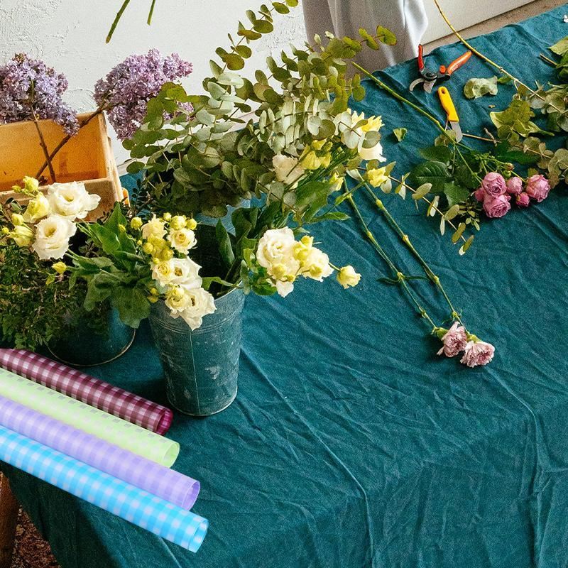 Wrapping Paper Durable Fog Paper Floral Gift 100PCS