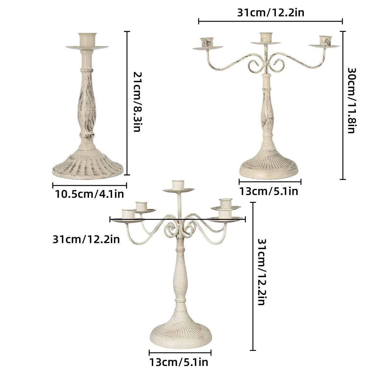Metal Candlestick Holder 1PC