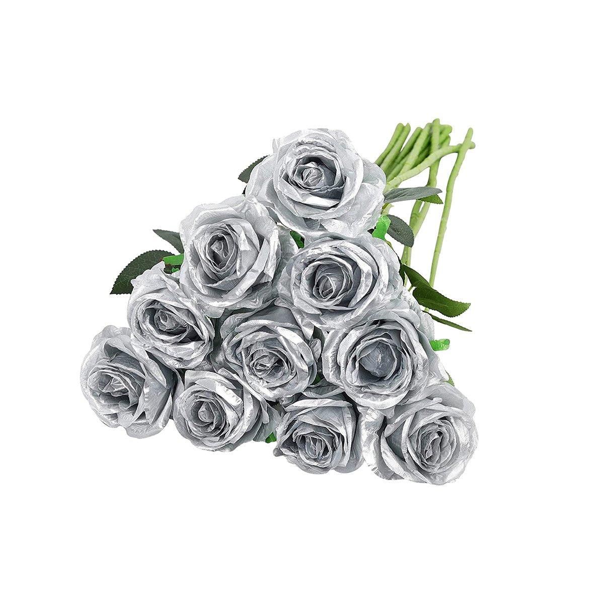 10PCS Artificial Flowers Simulation Rose