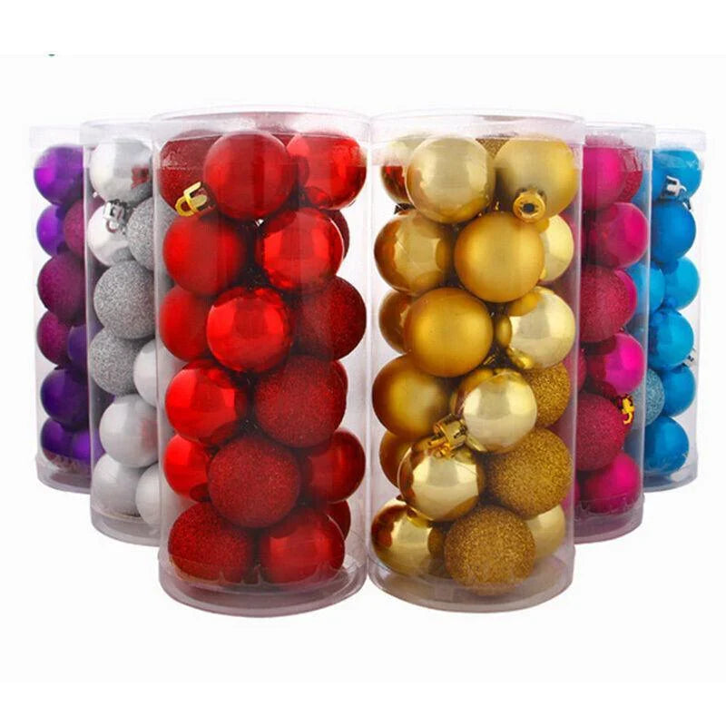24PCS/Pack Xmas Balls Party Ornament