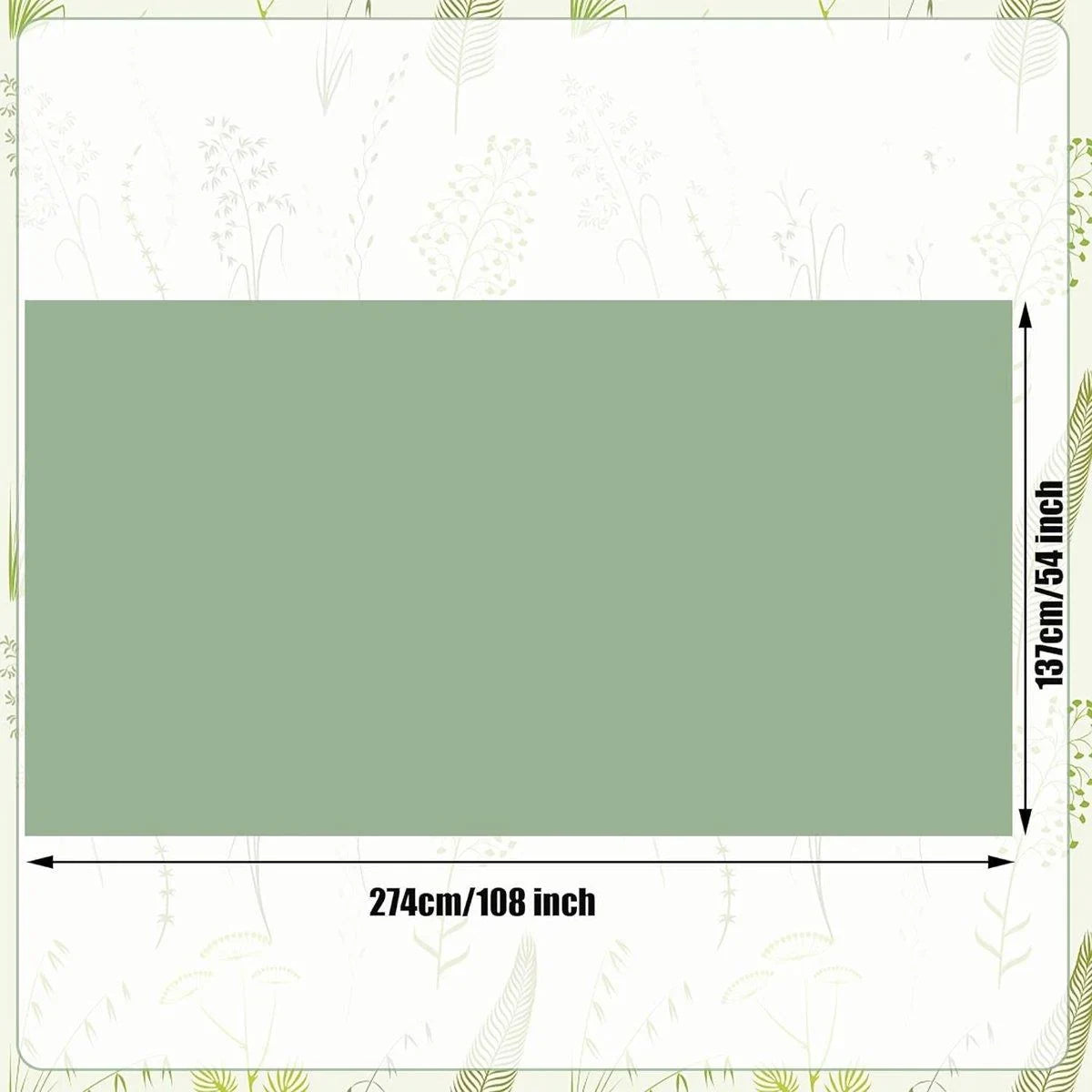 Disposable Tablecloths Green 6PCS