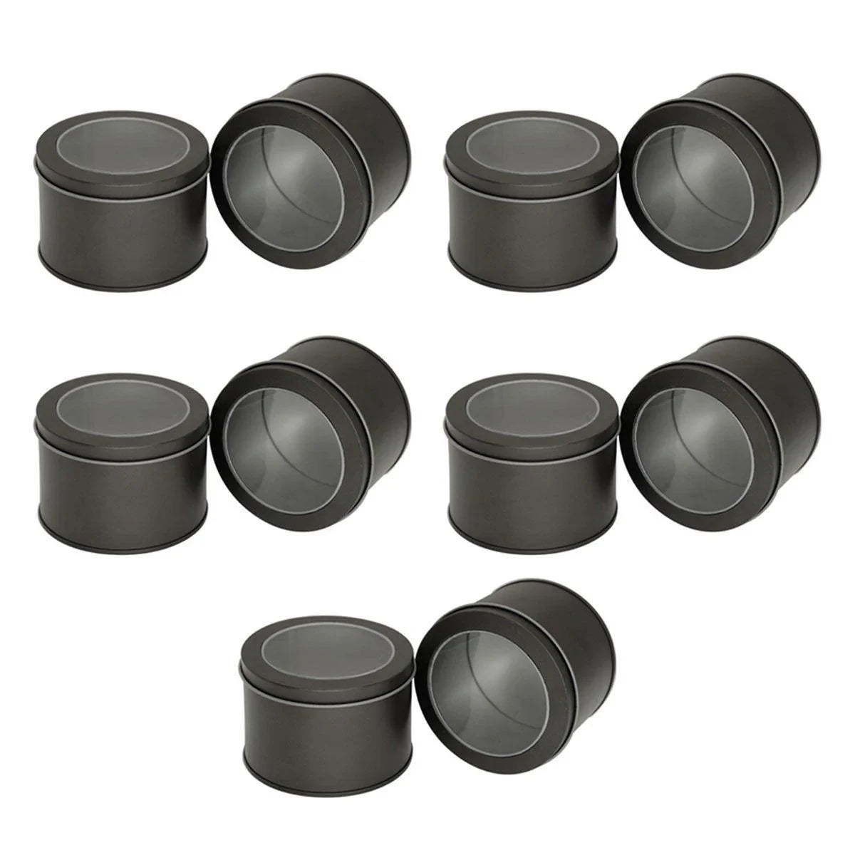 Window Cake Iron Box Grey 10PCS